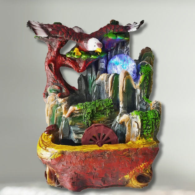 Feng Shui Διακοσμητικό Συντριβάνι Τρεχούμενου Νερού με Κρυστάλλινη Σφαίρα & LED Feng Shui Διακοσμητικό Συντριβάνι Τρεχούμενου Νερού με Κρυστάλλινη Σφαίρα & LED