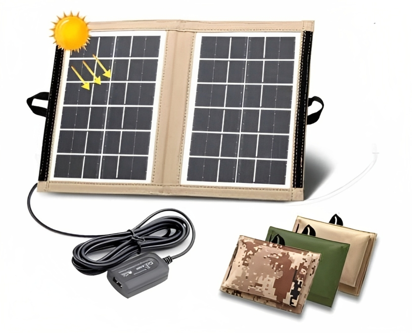 Φορητός Αναδιπλούμενος Ηλιακός Φορτιστής με USB Φορητός Αναδιπλούμενος Ηλιακός Φορτιστής με USB