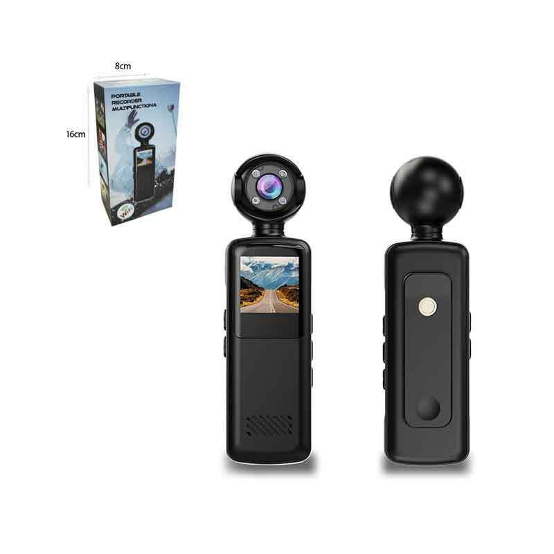 Φορητή Action Camera με Οθόνη, WiFi και Περιστρεφόμενο Φακό 180° Φορητή Action Camera με Οθόνη, WiFi και Περιστρεφόμενο Φακό 180°