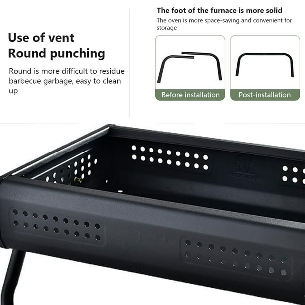 Φορητή Αναδιπλούμενη Ψησταριά Κάρβουνου για BBQ - 475x305x220 mm - KmtStyle Φορητή Αναδιπλούμενη Ψησταριά Κάρβουνου για BBQ - 475x305x220 mm - KmtStyle