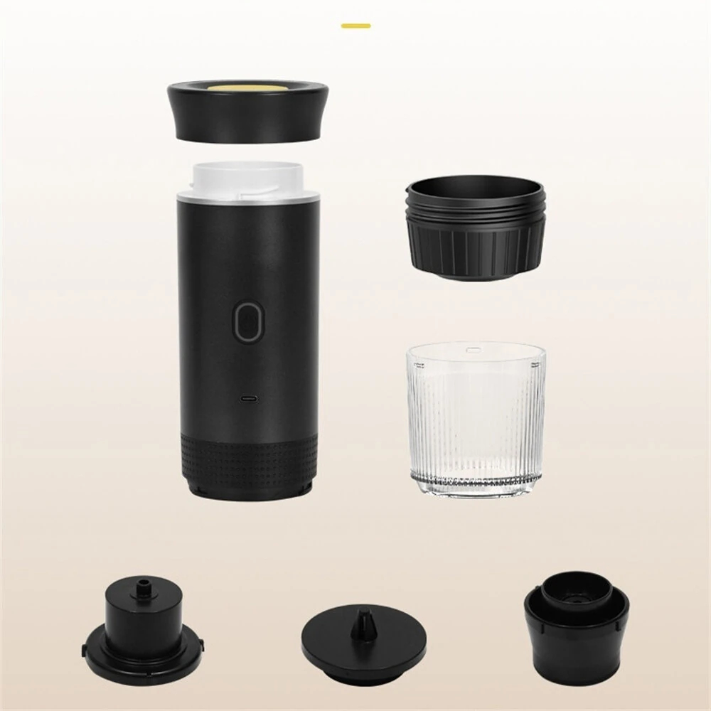 Φορητή Eπαναφορτιζόμενη Μηχανή Espresso 150mL 3 Σε 1 Με Ψηφιακή Οθόνη 20 Bar Φορητή Eπαναφορτιζόμενη Μηχανή Espresso 150mL 3 Σε 1 Με Ψηφιακή Οθόνη 20 Bar