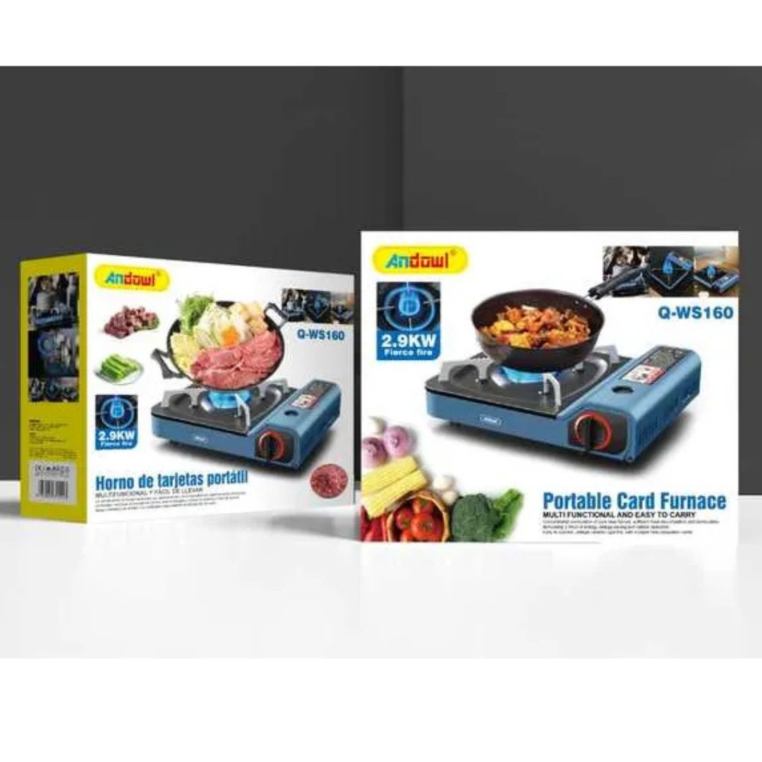 Φορητή Εστία Υγραερίου Κουζίνας 2.9KW - Andowl Φορητή Εστία Υγραερίου Κουζίνας 2.9KW - Andowl