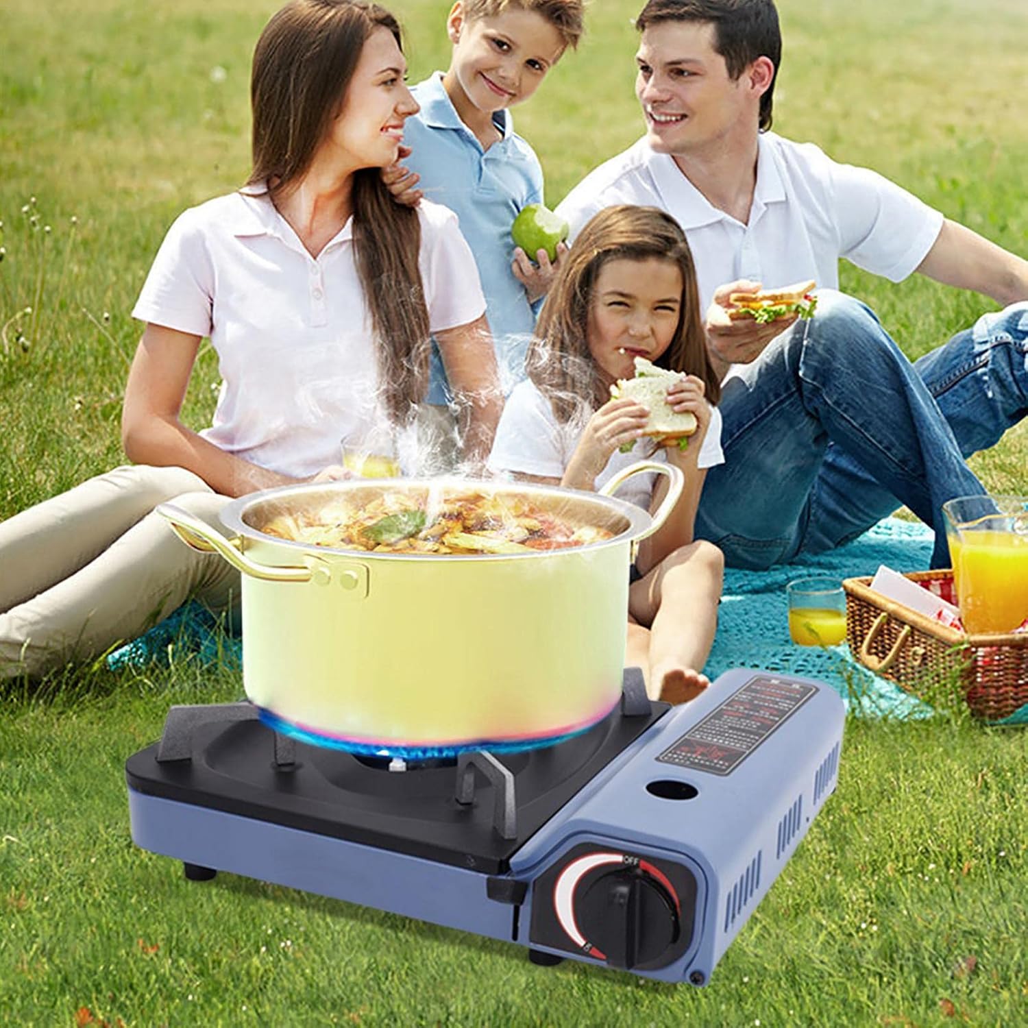 Φορητή Εστία Υγραερίου Κουζίνας 2.9KW - Andowl Φορητή Εστία Υγραερίου Κουζίνας 2.9KW - Andowl