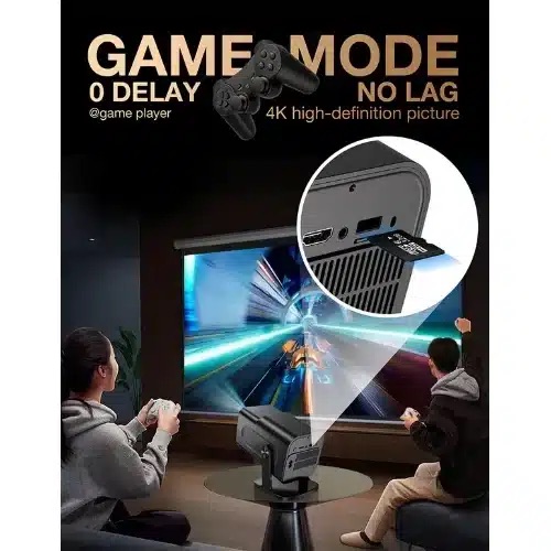 Φορητή Κονσόλα Παιχνιδιών και Multimedia με Προτζέκτορα, Bluetooth, Wifi και 2 Χειριστήρια Φορητή Κονσόλα Παιχνιδιών και Multimedia με Προτζέκτορα, Bluetooth, Wifi και 2 Χειριστήρια