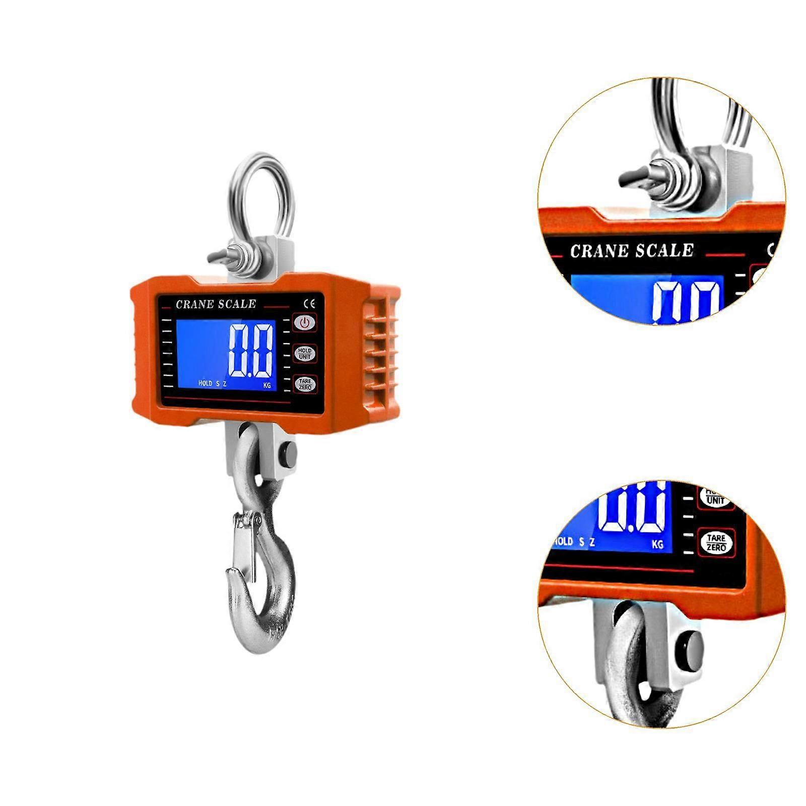 Φορητή Κρεμαστή Ψηφιακή Ζυγαριά για Αποσκευές με Ενδείξεις Hold/Unit Tare/Zero - Πορτοκαλί 1500 kg Φορητή Κρεμαστή Ψηφιακή Ζυγαριά για Αποσκευές με Ενδείξεις Hold/Unit Tare/Zero - Πορτοκαλί 1500 kg
