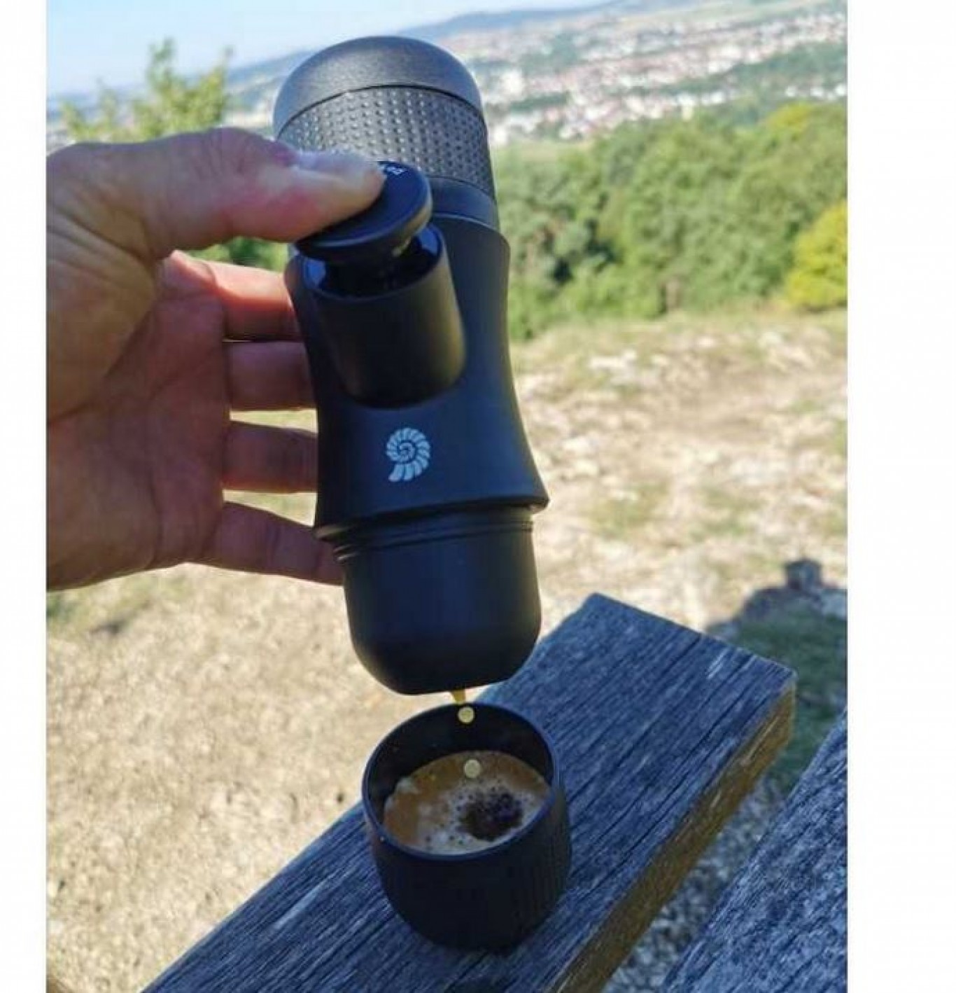 Φορητή Mini Καφετιέρα Espresso για 1 Φλιτζάνι Χωρίς Ρεύμα 8 Bar Φορητή Mini Καφετιέρα Espresso για 1 Φλιτζάνι Χωρίς Ρεύμα 8 Bar