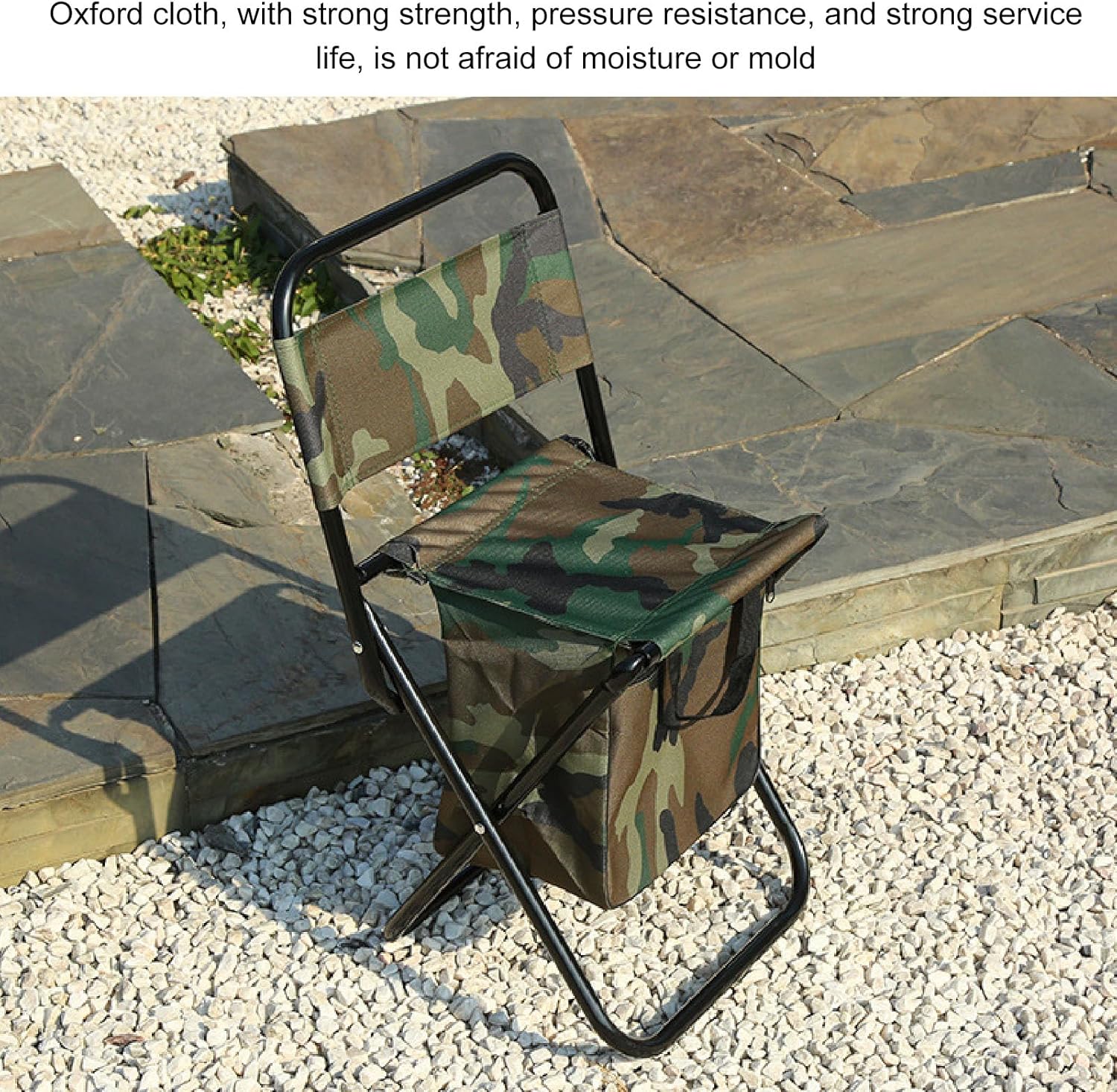 Φορητή Πτυσσόμενη Καρέκλα Camping & Παραλίας με Τσέπη Φορητή Πτυσσόμενη Καρέκλα Camping & Παραλίας με Τσέπη