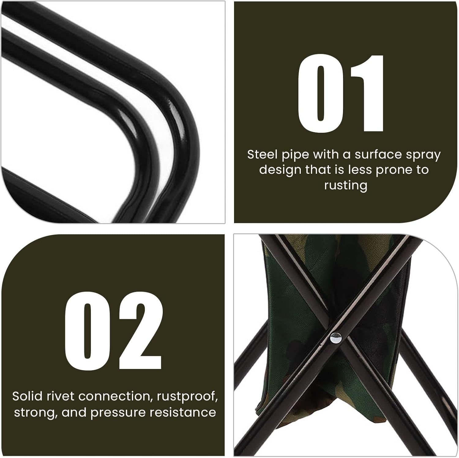 Φορητή Πτυσσόμενη Καρέκλα Camping & Παραλίας με Τσέπη Φορητή Πτυσσόμενη Καρέκλα Camping & Παραλίας με Τσέπη