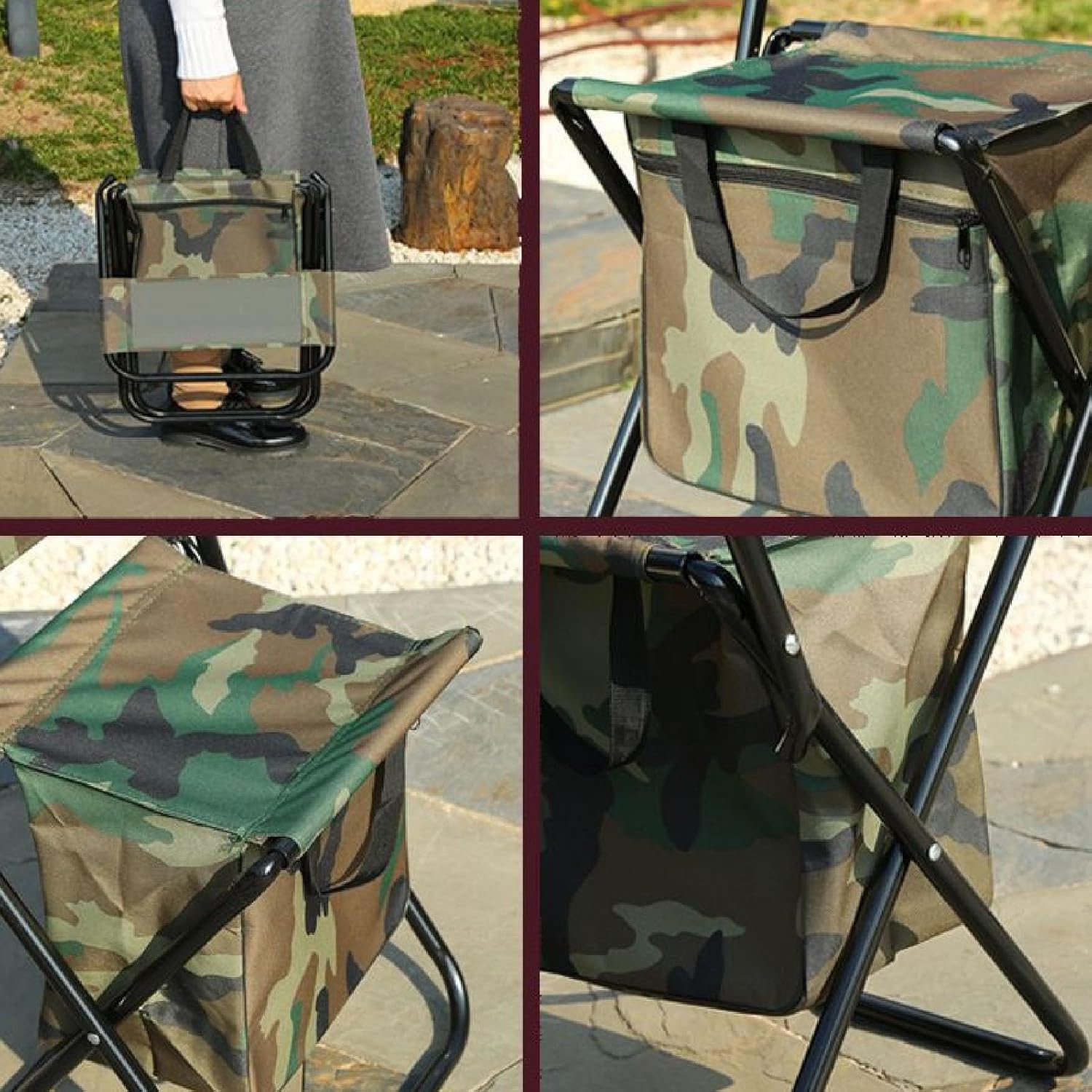 Φορητή Πτυσσόμενη Καρέκλα Camping & Παραλίας με Τσέπη Φορητή Πτυσσόμενη Καρέκλα Camping & Παραλίας με Τσέπη