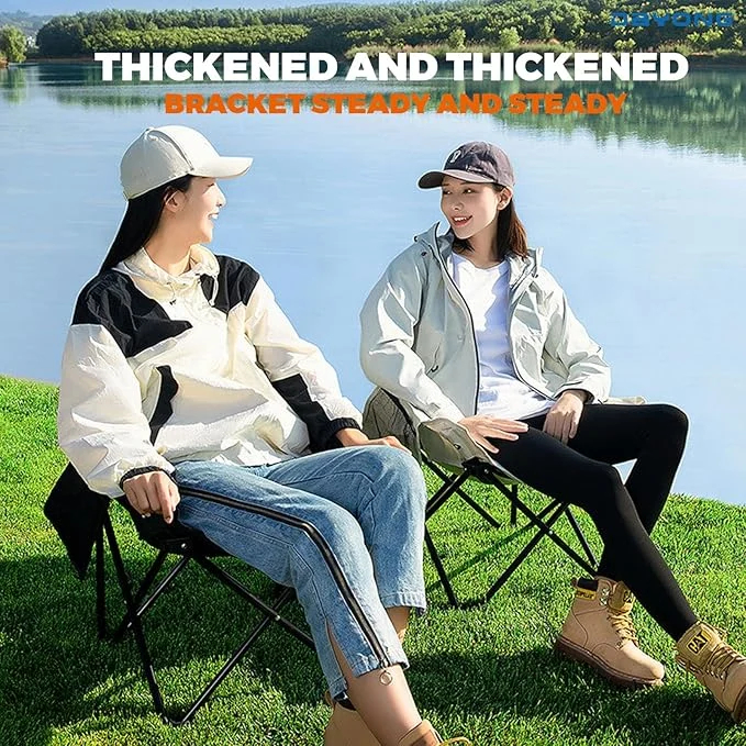 Φορητή Πτυσσόμενη Καρέκλα Κάμπινγκ -Παραλίας με Πλαϊνή Τσέπη και Θήκη Μεταφοράς Μαύρη έως 120 Κιλά Φορητή Πτυσσόμενη Καρέκλα Κάμπινγκ -Παραλίας με Πλαϊνή Τσέπη και Θήκη Μεταφοράς Μαύρη έως 120 Κιλά