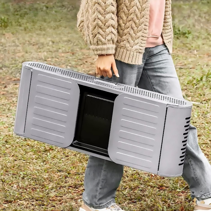 Φορητή Πτυσσόμενη Ψησταριά Μπάρμπεκιου - Grill Κάρβουνου - Με 3 Βοηθητικές Επιφάνειες 83x44x102cm Φορητή Πτυσσόμενη Ψησταριά Μπάρμπεκιου - Grill Κάρβουνου - Με 3 Βοηθητικές Επιφάνειες 83x44x102cm