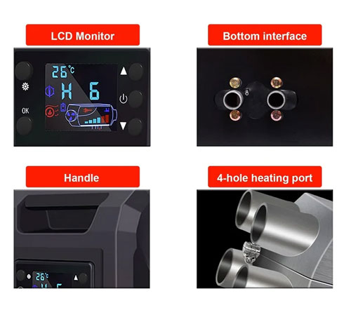 Φορητό Αερόθερμο Πετρελαίου Diesel 5000W με Ψηφιακή Οθόνη LDC, Ρυθμιζόμενη Θερμοκρασία και Τηλεχειριστήριο Κόκκινο Φορητό Αερόθερμο Πετρελαίου Diesel 5000W με Ψηφιακή Οθόνη LDC, Ρυθμιζόμενη Θερμοκρασία και Τηλεχειριστήριο Κόκκινο