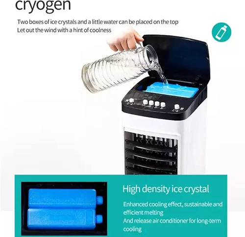 Φορητό Air Cooler Δαπέδου 65W με Δοχείο 4L 50.5 x 24 x 20cm - Λευκό Φορητό Air Cooler Δαπέδου 65W με Δοχείο 4L 50.5 x 24 x 20cm - Λευκό