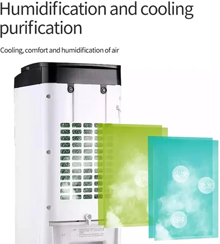 Φορητό Air Cooler Δαπέδου 65W με Δοχείο 4L 50.5 x 24 x 20cm - Λευκό Φορητό Air Cooler Δαπέδου 65W με Δοχείο 4L 50.5 x 24 x 20cm - Λευκό