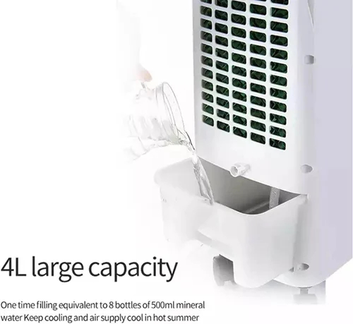 Φορητό Air Cooler Δαπέδου 65W με Δοχείο 4L 50.5 x 24 x 20cm - Λευκό Φορητό Air Cooler Δαπέδου 65W με Δοχείο 4L 50.5 x 24 x 20cm - Λευκό