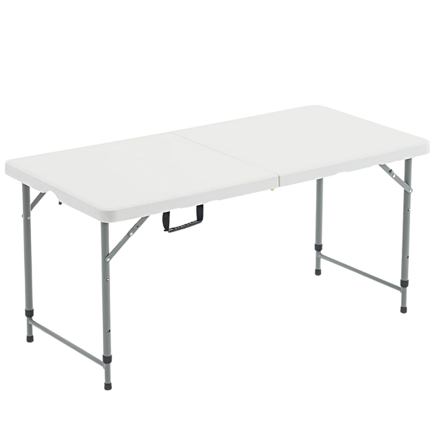 Φορητό Αναδιπλούμενο Τραπεζάκι με Μεταλλικό Σκελετό και Λαβές Μεταφοράς - 150x70x74cm Φορητό Αναδιπλούμενο Τραπεζάκι με Μεταλλικό Σκελετό και Λαβές Μεταφοράς - 150x70x74cm