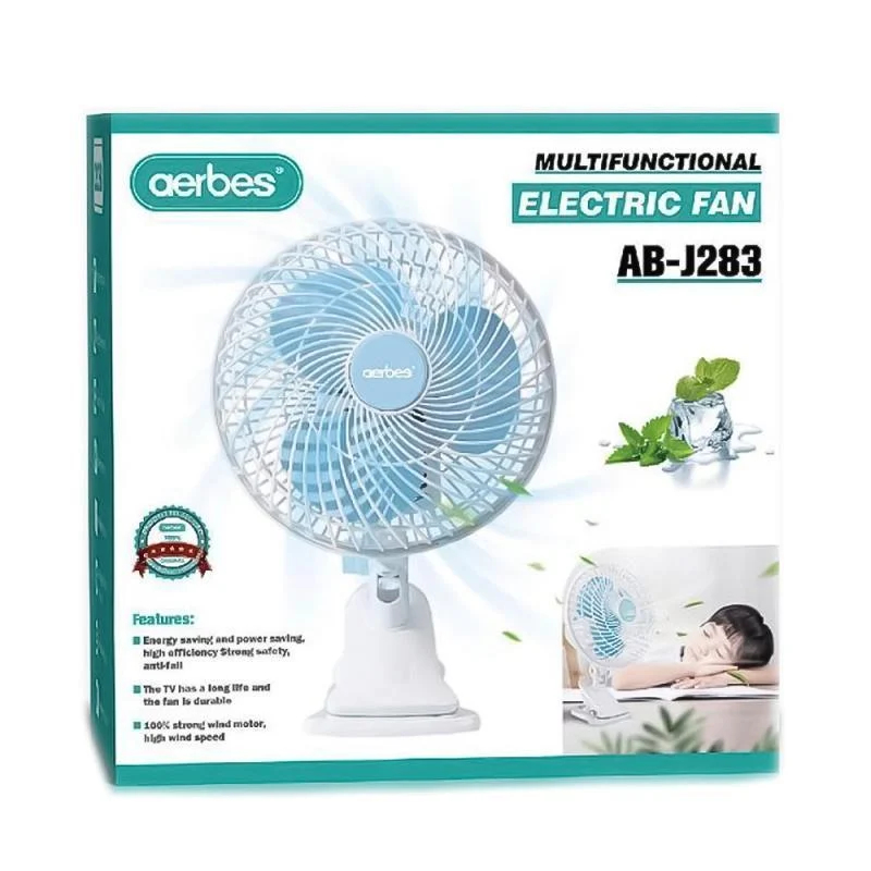 Φορητό Ανεμιστηράκι 25W με Κλιπ Στερέωσης - Aerbes Φορητό Ανεμιστηράκι 25W με Κλιπ Στερέωσης - Aerbes