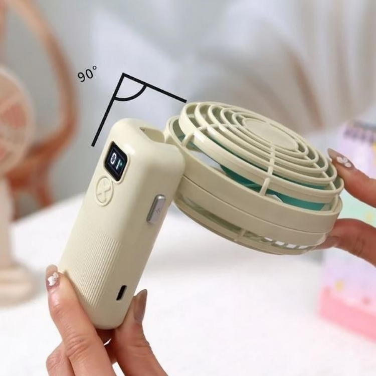 Φορητό Ανεμιστηράκι Χειρός με Οθόνη Ενδείξεων & Βάση Κινητού Φορητό Ανεμιστηράκι Χειρός με Οθόνη Ενδείξεων & Βάση Κινητού