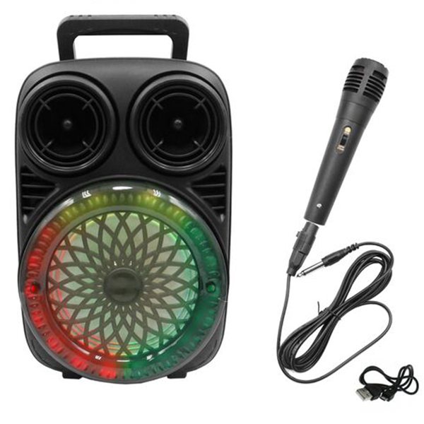 Φορητό Ασύρματο Ηχείο με Ραδιόφωνο και RGB Φωτισμό 2x 6.5