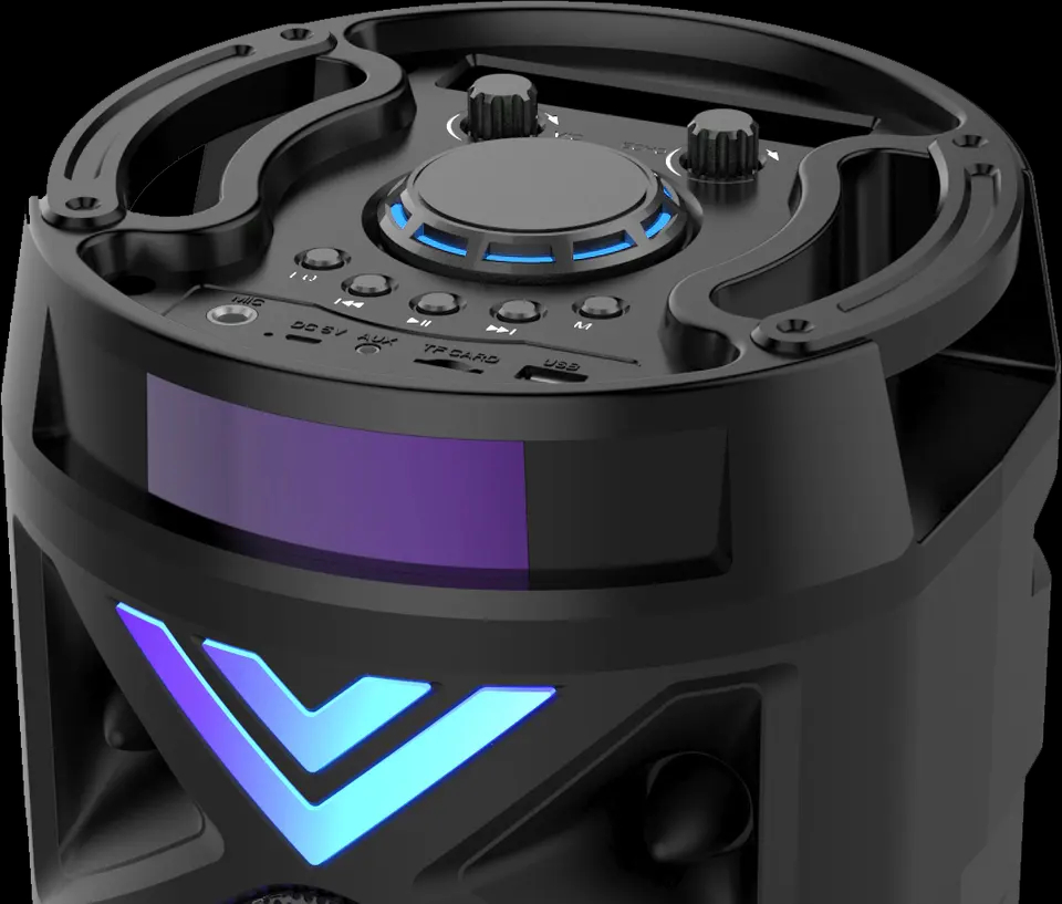 Φορητό Ασύρματο Μεγάλο Ηχείο Bluetooth με Μικρόφωνο Karaoke, LED Φωτισμό, 20W USB/SD/AUX/FM, Οθόνη LCD & Τηλεχειριστήριο - Επαναφορτιζόμενο Ηχοσύστημα Φορητό Ασύρματο Μεγάλο Ηχείο Bluetooth με Μικρόφωνο Karaoke, LED Φωτισμό, 20W USB/SD/AUX/FM, Οθόνη LCD & Τηλεχειριστήριο - Επαναφορτιζόμενο Ηχοσύστημα