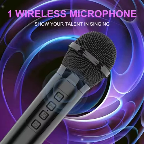 Φορητό Bluetooth Ηχείο 8’’ με Μικρόφωνο, Τηλεχειριστήριο & LED Φωτισμό Φορητό Bluetooth Ηχείο 8’’ με Μικρόφωνο, Τηλεχειριστήριο & LED Φωτισμό