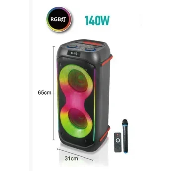 Φορητό Bluetooth Ηχείο LED RGB με Μικρόφωνο και Τηλεχειριστήριο Arrango Φορητό Bluetooth Ηχείο LED RGB με Μικρόφωνο και Τηλεχειριστήριο Arrango