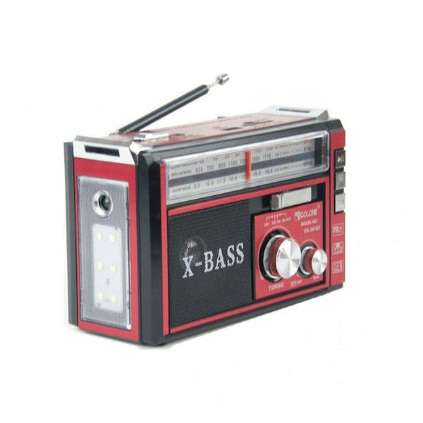 Φορητό Επαναφορτιζόμενο Ραδιόφωνο με Bluetooth-USB και Υποδοχή για Κάρτα Μνήμης σε Κόκκινο Χρώμα Φορητό Επαναφορτιζόμενο Ραδιόφωνο με Bluetooth-USB και Υποδοχή για Κάρτα Μνήμης σε Κόκκινο Χρώμα