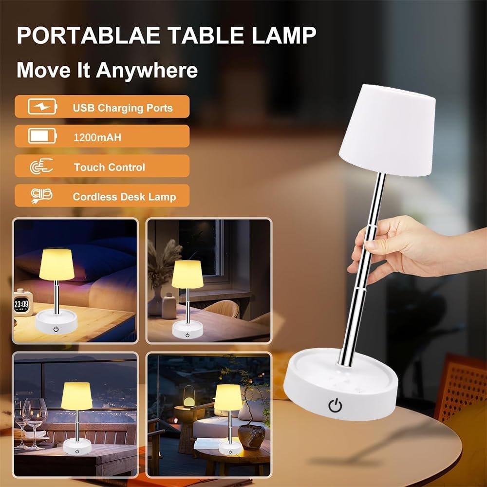 Φορητό Επιτραπέζιο Πτυσσόμενο Φωτιστικό Αφής Εσωτερικού & Εξωτερικού Χώρου 11-28 cm Φορητό Επιτραπέζιο Πτυσσόμενο Φωτιστικό Αφής Εσωτερικού & Εξωτερικού Χώρου 11-28 cm