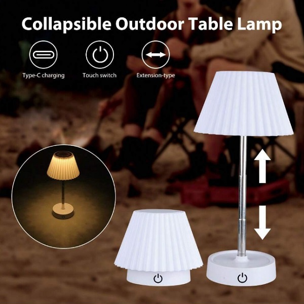 Φορητό Επιτραπέζιο Πτυσσόμενο Φωτιστικό Αφής Εσωτερικού & Εξωτερικού Χώρου Φορητό Επιτραπέζιο Πτυσσόμενο Φωτιστικό Αφής Εσωτερικού & Εξωτερικού Χώρου