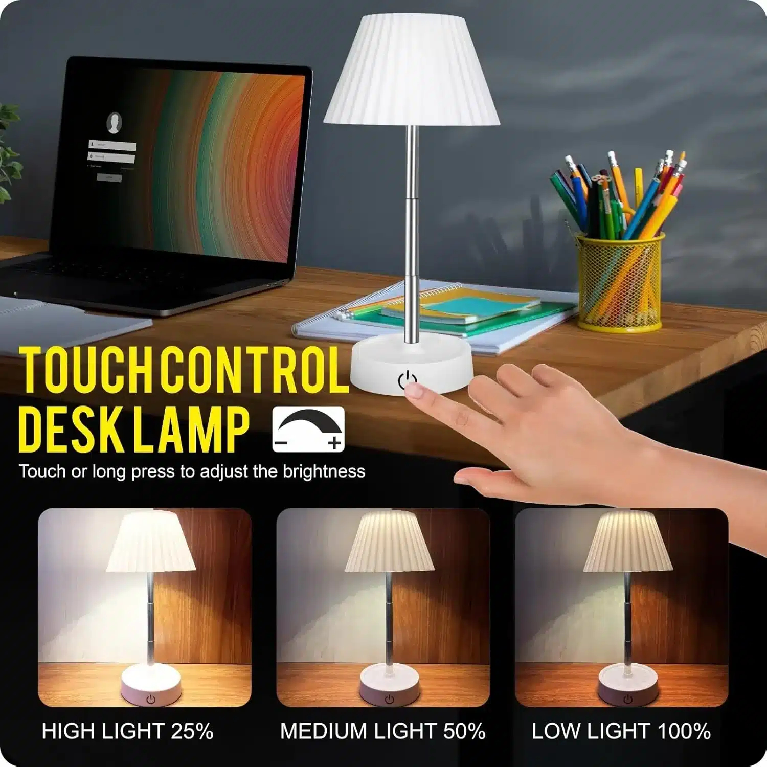 Φορητό Επιτραπέζιο Πτυσσόμενο Φωτιστικό Αφής Εσωτερικού & Εξωτερικού Χώρου Φορητό Επιτραπέζιο Πτυσσόμενο Φωτιστικό Αφής Εσωτερικού & Εξωτερικού Χώρου