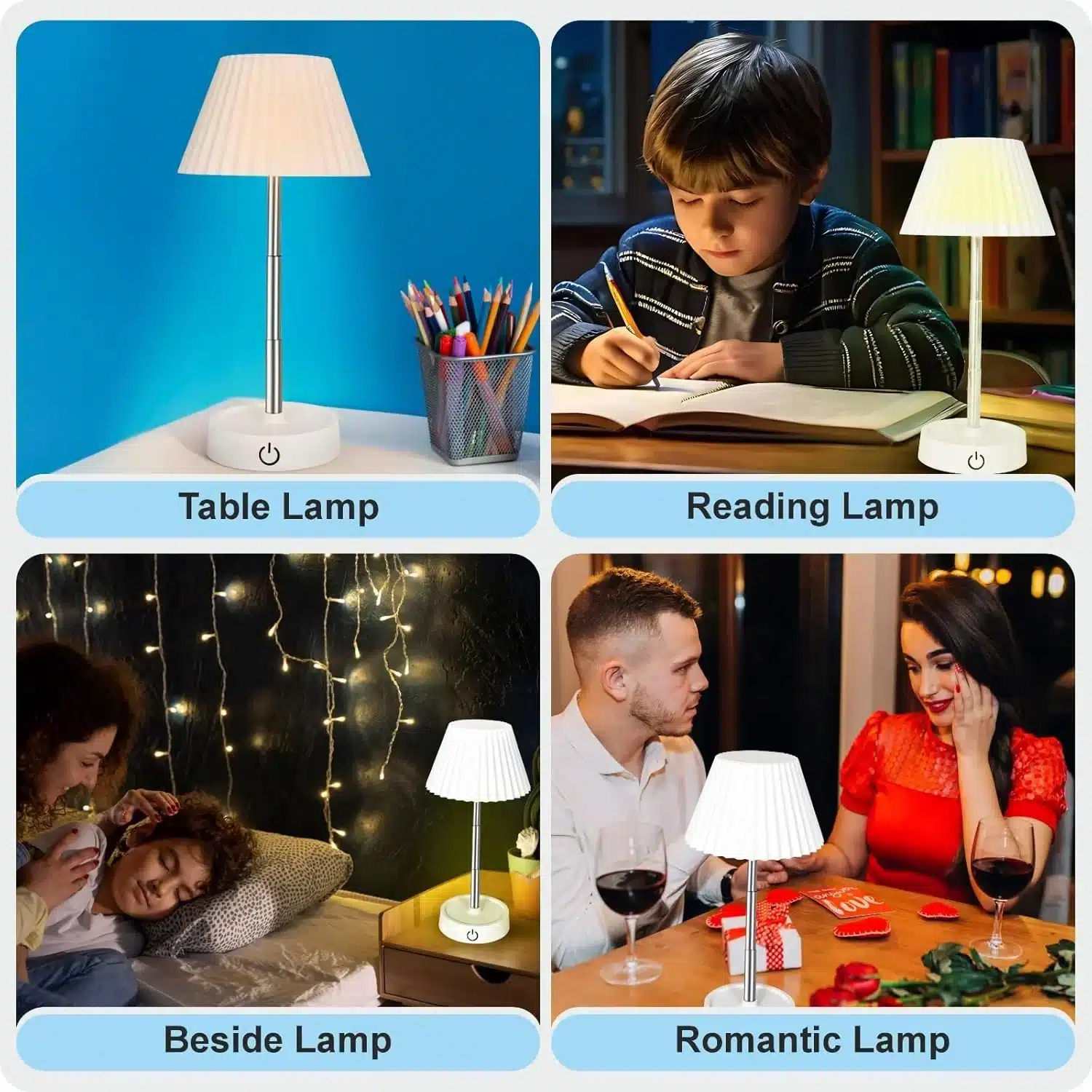 Φορητό Επιτραπέζιο Πτυσσόμενο Φωτιστικό Αφής Εσωτερικού & Εξωτερικού Χώρου Φορητό Επιτραπέζιο Πτυσσόμενο Φωτιστικό Αφής Εσωτερικού & Εξωτερικού Χώρου