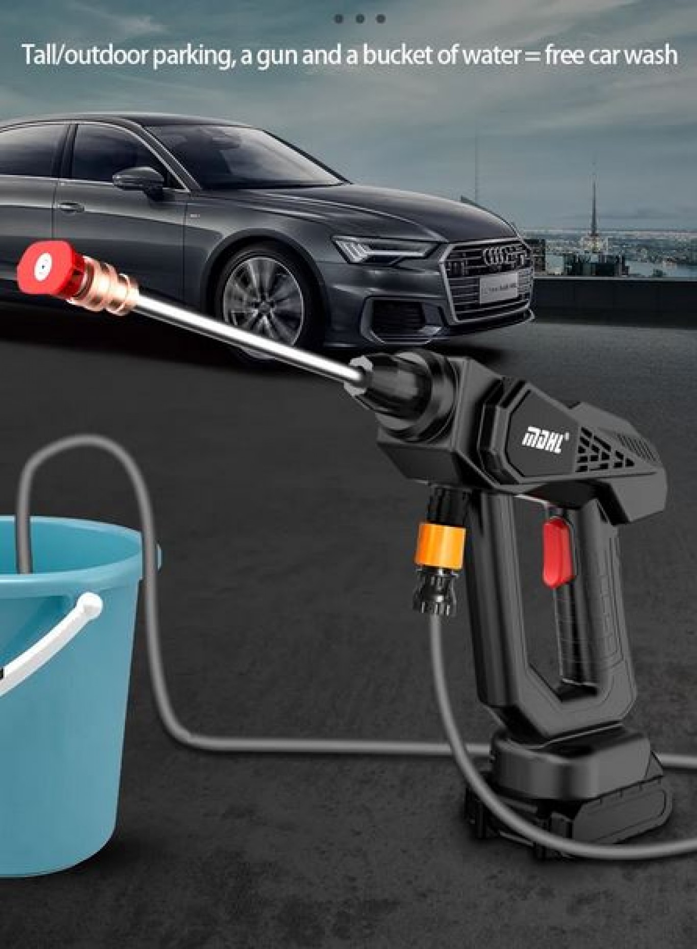 Φορητό Ηλεκτρικό Πιστόλι Πλυσίματος - Πιεστικό νερού 48V 30BAR Φορητό Ηλεκτρικό Πιστόλι Πλυσίματος - Πιεστικό νερού 48V 30BAR