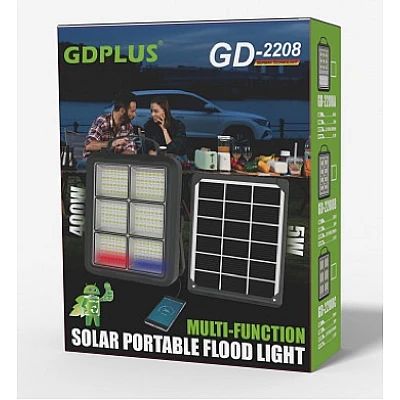 Φορητό Ηλιακό Σύστημα Φωτισμού Προβολέας – Φορτιστής 300W GDplus Φορητό Ηλιακό Σύστημα Φωτισμού Προβολέας – Φορτιστής 300W GDplus