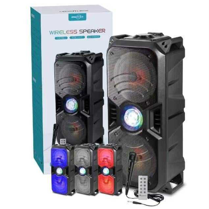 Φορητό Ηχείο Bluetooth 6.5” Εξωτερικού Χώρου Karaoke με Μικρόφωνο και LED RGB Φωτισμό /BT/FM/TF/USB Φορητό Ηχείο Bluetooth 6.5” Εξωτερικού Χώρου Karaoke με Μικρόφωνο και LED RGB Φωτισμό /BT/FM/TF/USB