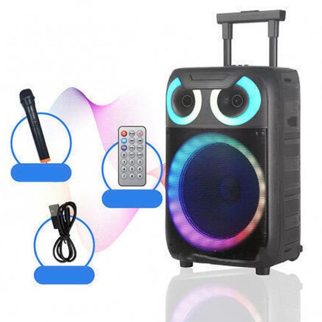 Φορητό Ηχείο Bluetooth Karaoke Party –με Μικρόφωνο, Τηλεχειρισμό & Διακοσμητικό Φωτισμό LED Andowl Q-YX8000 Μαύρο Φορητό Ηχείο Bluetooth Karaoke Party –με Μικρόφωνο, Τηλεχειρισμό & Διακοσμητικό Φωτισμό LED Andowl Q-YX8000 Μαύρο