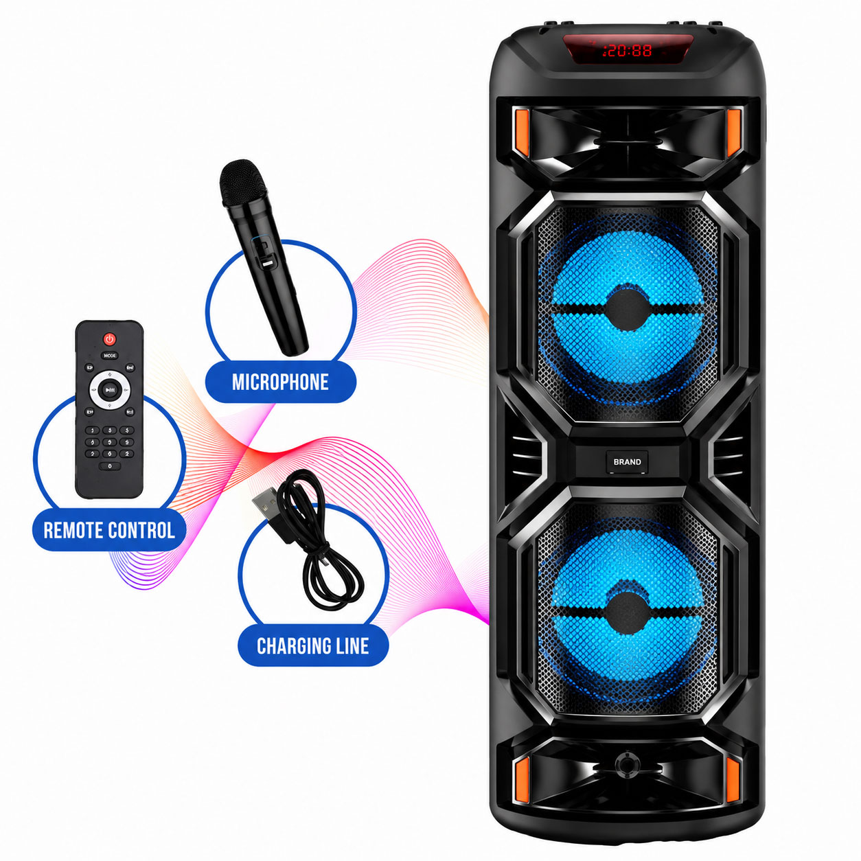 Φορητό Ηχείο Karaoke Bluetooth 8.5