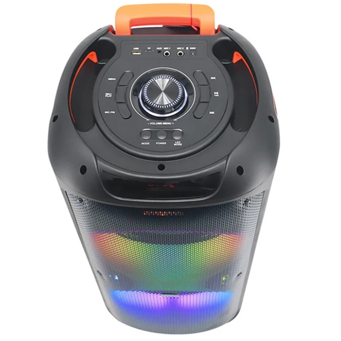 Φορητό Ηχείο Καραόκε με 2 Μικρόφωνα, Bluetooth, FM και Φωτισμό LED RGB - SuperBass Φορητό Ηχείο Καραόκε με 2 Μικρόφωνα, Bluetooth, FM και Φωτισμό LED RGB - SuperBass