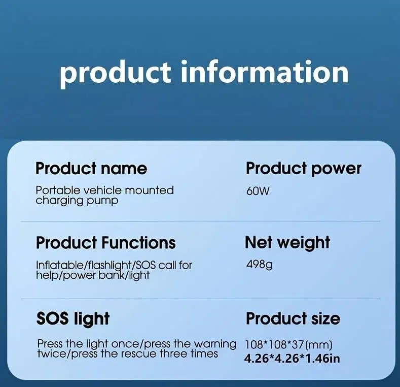 Φορητό Κομπρεσέρ - Τρόμπα Αέρος Αυτοκινήτου 150 PSI με Power Bank, LED Φως Έκτακτης Ανάγκης και LCD Οθόνη Pervoi Φορητό Κομπρεσέρ - Τρόμπα Αέρος Αυτοκινήτου 150 PSI με Power Bank, LED Φως Έκτακτης Ανάγκης και LCD Οθόνη Pervoi