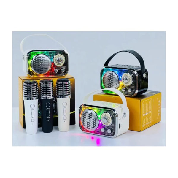 Φορητό Μίνι Ηχείο Ηχοσύστημα Bluetooth Καραόκε με Ασύρματο Μικρόφωνο Sodo Λευκό Φορητό Μίνι Ηχείο Ηχοσύστημα Bluetooth Καραόκε με Ασύρματο Μικρόφωνο Sodo Λευκό