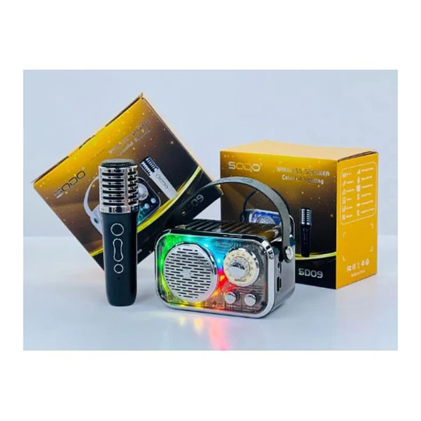 Φορητό Μίνι Ηχείο Ηχοσύστημα Bluetooth Καραόκε με Ασύρματο Μικρόφωνο Sodo Λευκό Φορητό Μίνι Ηχείο Ηχοσύστημα Bluetooth Καραόκε με Ασύρματο Μικρόφωνο Sodo Λευκό