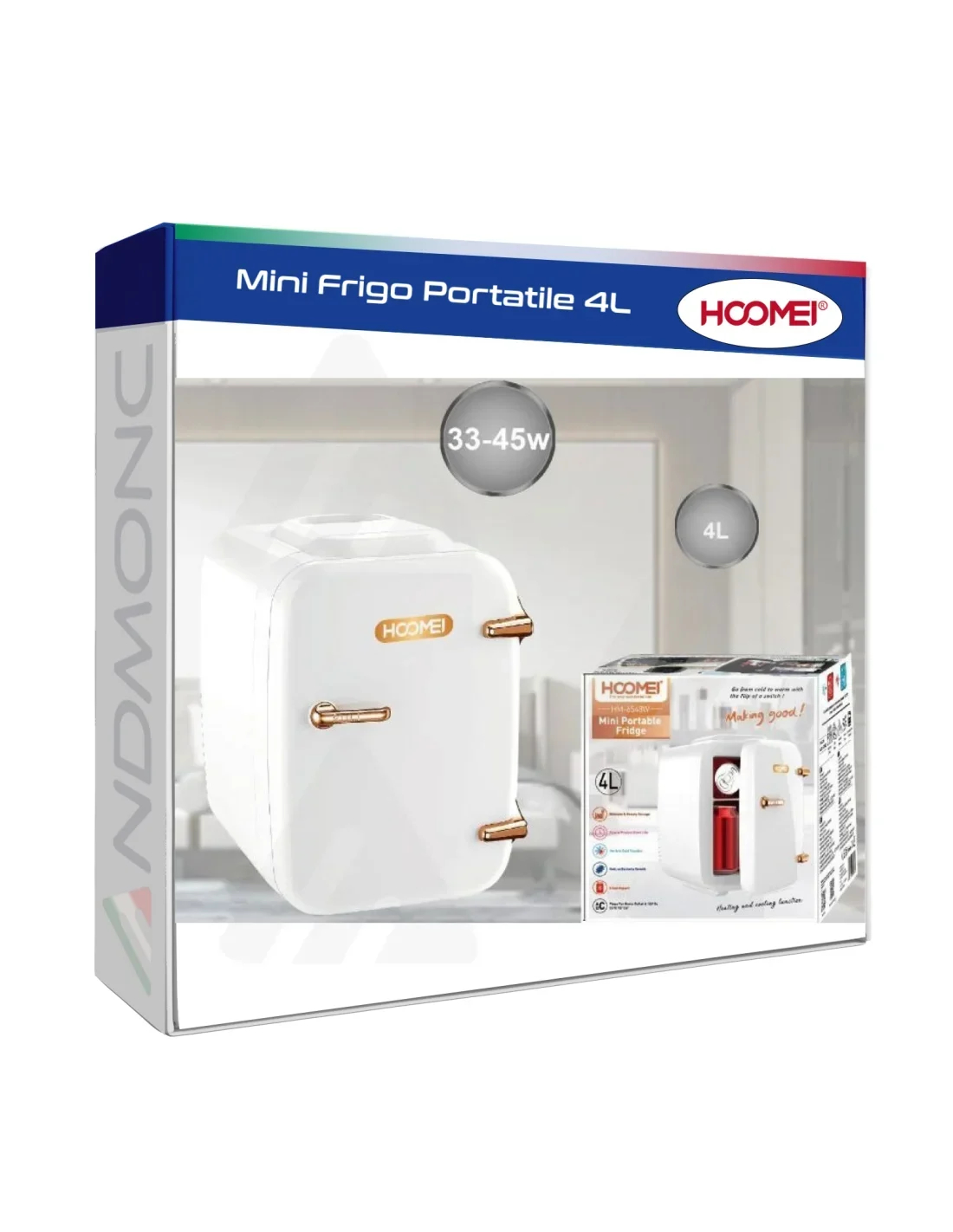 Φορητό Retro Μίνι Ψυγείο με Λαβή 33 - 45W - Χωρητικότητας 4L για Καλλυντικά και Τρόφιμα - Hoomei Φορητό Retro Μίνι Ψυγείο με Λαβή 33 - 45W - Χωρητικότητας 4L για Καλλυντικά και Τρόφιμα - Hoomei