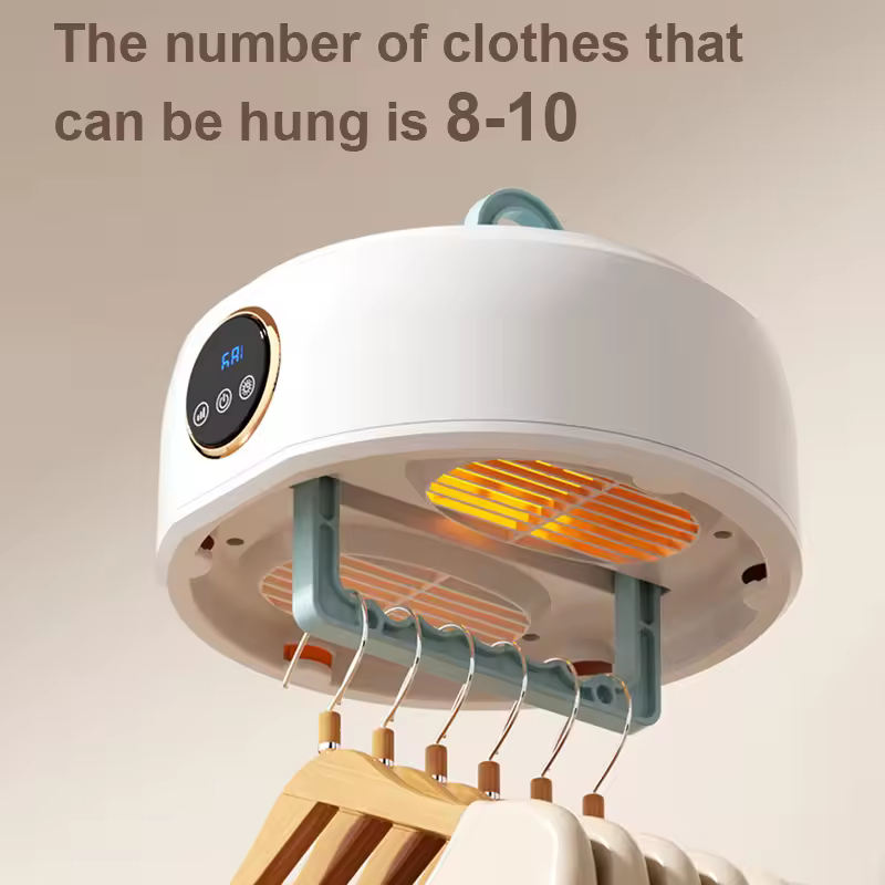 Φορητό Στεγνωτήριο Ρούχων 600W με Χρονοδιακόπτη & Αθόρυβη Λειτουργία Φορητό Στεγνωτήριο Ρούχων 600W με Χρονοδιακόπτη & Αθόρυβη Λειτουργία