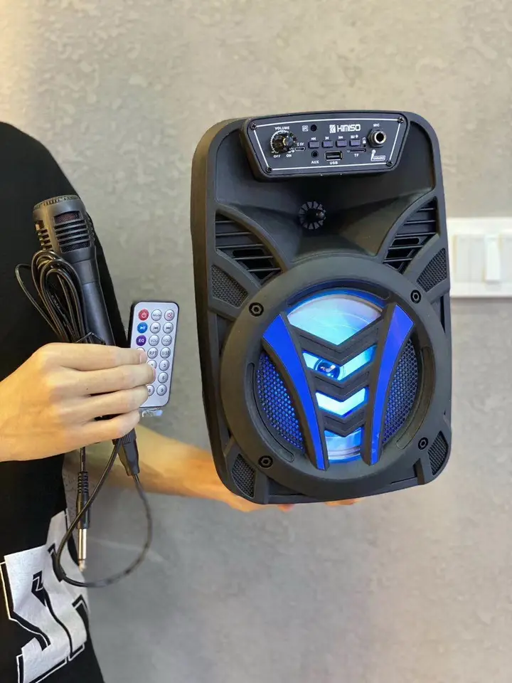 Φορητό Στερεοφωνικό Ασύρματο Ηχείο Karaoke USB Φόρτισης με Ενσύρματο Μικρόφωνο BT-6105 Bluetooth Speaker Μαύρο Φορητό Στερεοφωνικό Ασύρματο Ηχείο Karaoke USB Φόρτισης με Ενσύρματο Μικρόφωνο BT-6105 Bluetooth Speaker Μαύρο