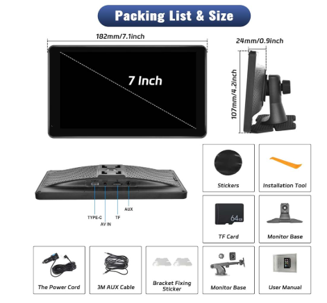 Φορητό Στερεοφωνικό Αυτοκινήτου Bluetooth με Οθόνη Αφής 26.06cm & MP5 Player Φορητό Στερεοφωνικό Αυτοκινήτου Bluetooth με Οθόνη Αφής 26.06cm & MP5 Player