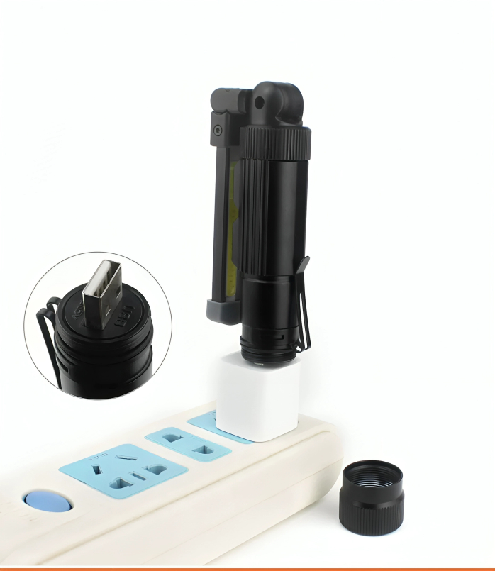 Φορητός Αναδιπλούμενος Επαναφορτιζόμενος Φακός Εργασίας COB LED με 5 Λειτουργίες Φωτισμού & Μαγνήτη - ARRANGO Φορητός Αναδιπλούμενος Επαναφορτιζόμενος Φακός Εργασίας COB LED με 5 Λειτουργίες Φωτισμού & Μαγνήτη - ARRANGO