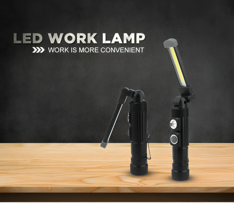 Φορητός Αναδιπλούμενος Επαναφορτιζόμενος Φακός Εργασίας COB LED με 5 Λειτουργίες Φωτισμού & Μαγνήτη - ARRANGO Φορητός Αναδιπλούμενος Επαναφορτιζόμενος Φακός Εργασίας COB LED με 5 Λειτουργίες Φωτισμού & Μαγνήτη - ARRANGO