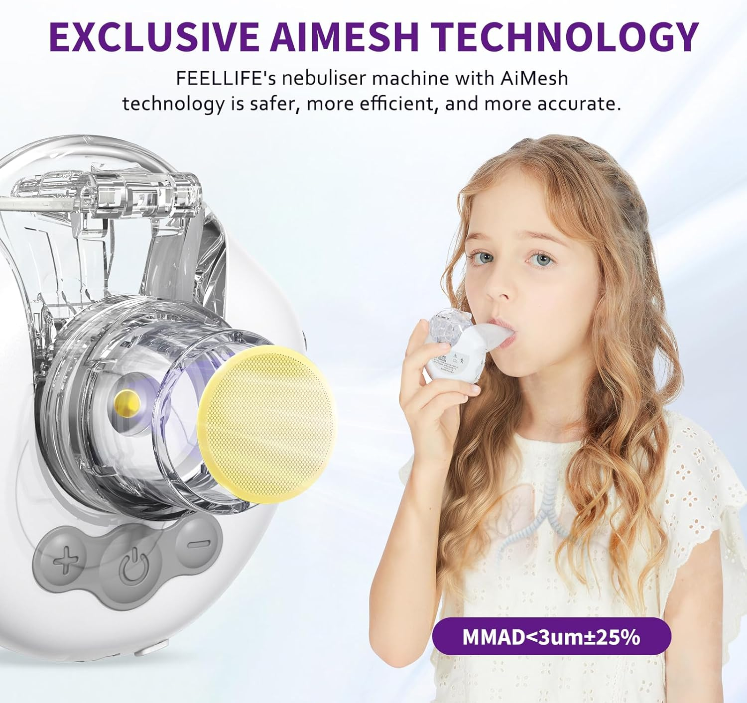 Φορητός Αθόρυβος Νεφελοποιητής για Παιδιά & Ενήλικες με USB - Mesh Nebulizer H315 Φορητός Αθόρυβος Νεφελοποιητής για Παιδιά & Ενήλικες με USB - Mesh Nebulizer H315