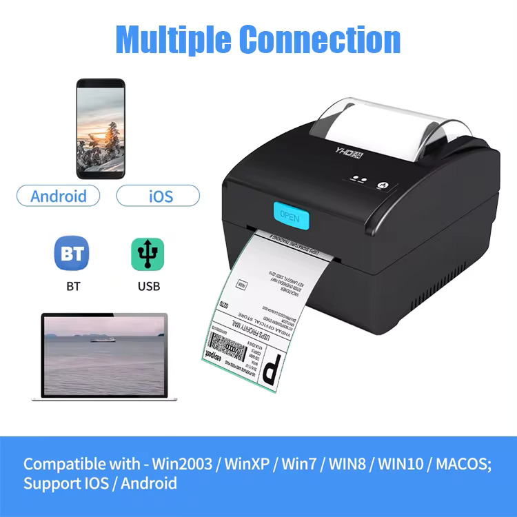 Φορητός Εκτυπωτής Ετικετών Πολλαπλών Μεγεθών Γραμμικού Κώδικα - Συμβατό με Bluetooth, iOS, Android, USB - ARRANGO Φορητός Εκτυπωτής Ετικετών Πολλαπλών Μεγεθών Γραμμικού Κώδικα - Συμβατό με Bluetooth, iOS, Android, USB - ARRANGO