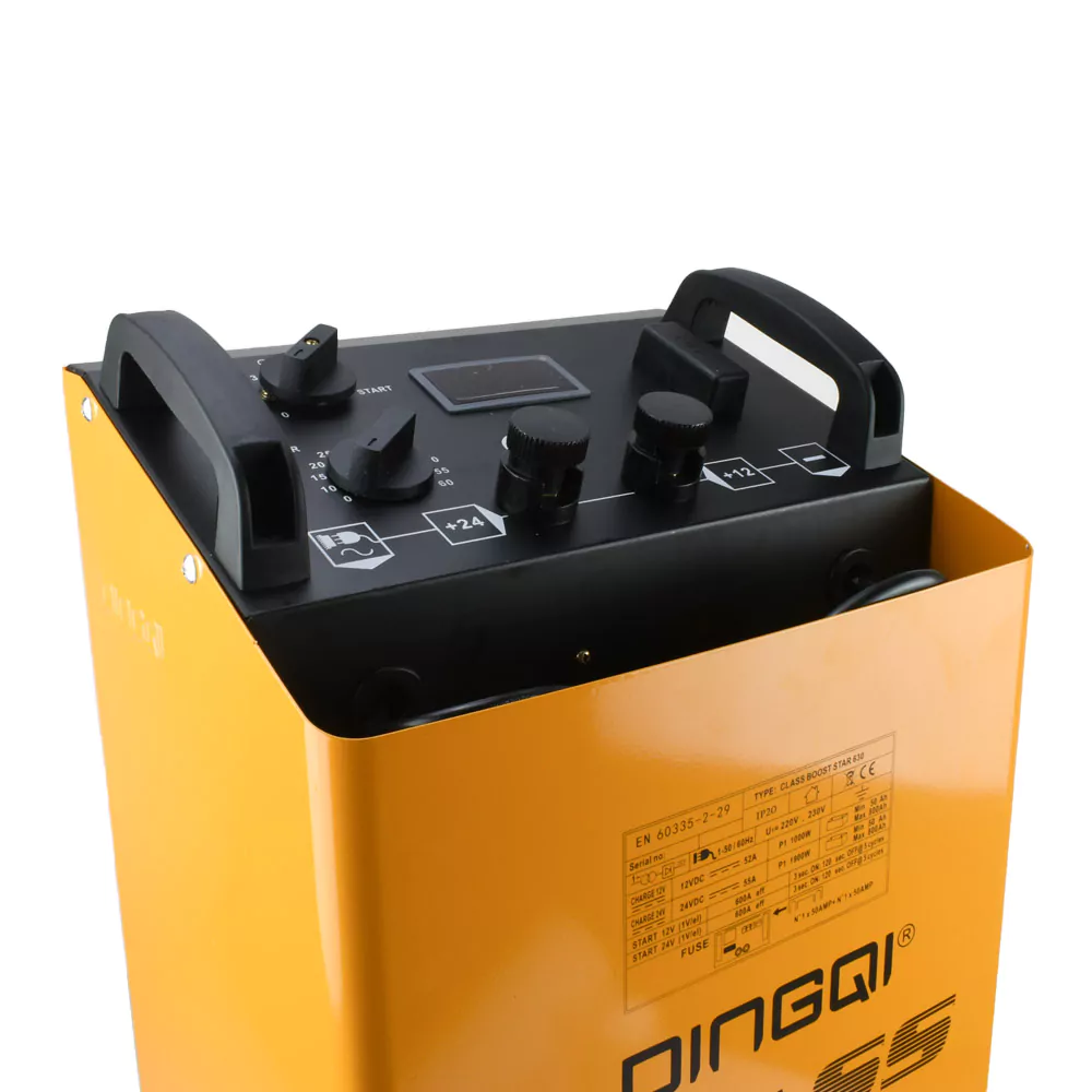 Φορητός Επαγγελματικός Τροχήλατος Φορτιστής Μπαταρίας Αυτοκινήτων 12/24V 1000-1900W - Κίτρινο Φορητός Επαγγελματικός Τροχήλατος Φορτιστής Μπαταρίας Αυτοκινήτων 12/24V 1000-1900W - Κίτρινο