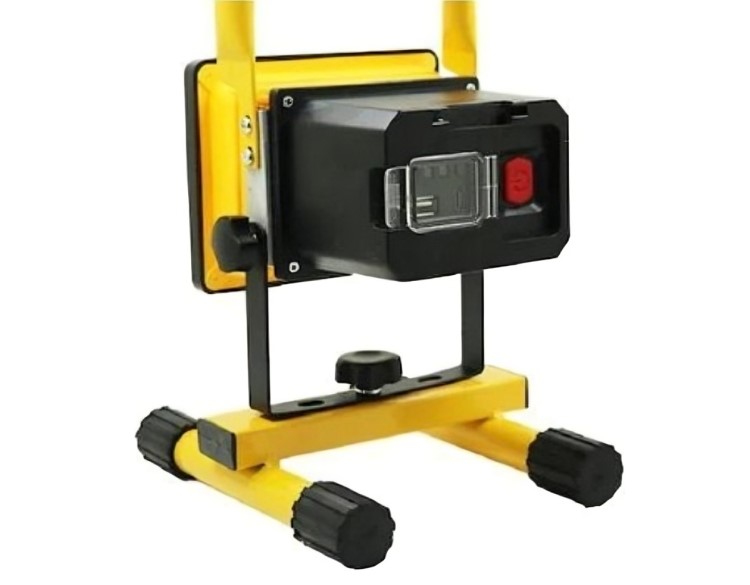 Φορητός Επαναφορτιζόμενος Προβολέας 50W 46 SMD LED με Θύρα USB - Με Λαβή και Βάση Στήριξης Φορητός Επαναφορτιζόμενος Προβολέας 50W 46 SMD LED με Θύρα USB - Με Λαβή και Βάση Στήριξης